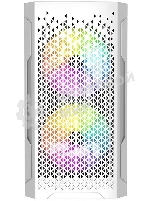 Корпус PowerCase Mistral Micro Z3W Mesh LED, Micro-Tower, белый