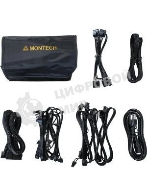 Блок питания Montech TITAN GOLD Gen.5 (TITAN GOLD 750 TIS0123), 750 Вт, 80 PLUS GOLD, 135 мм, модульный, черный