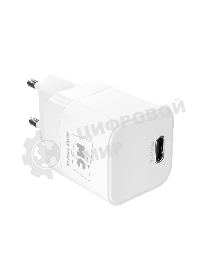 Сетевое зарядное устройство MORE CHOICE (4620202555854) NC86a 1Type-C 3.0A PD 20W для Type-C Type-C, белый