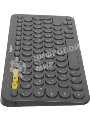 Клавиатура беспроводная Logitech K380 Multi-Device Bluetooth (920-007584) темно- серый- (заводская гравировка)