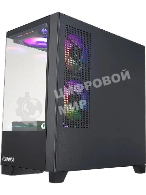 Компьютерный корпус AeroCool/Formula Cristal Z1M черный без БП mATX 2xUSB 2.0 1xUSB 3.0 audio bott PSU