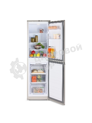 Холодильник Бирюса M420 металлик двухкамерный 125/80л морозилка снизу