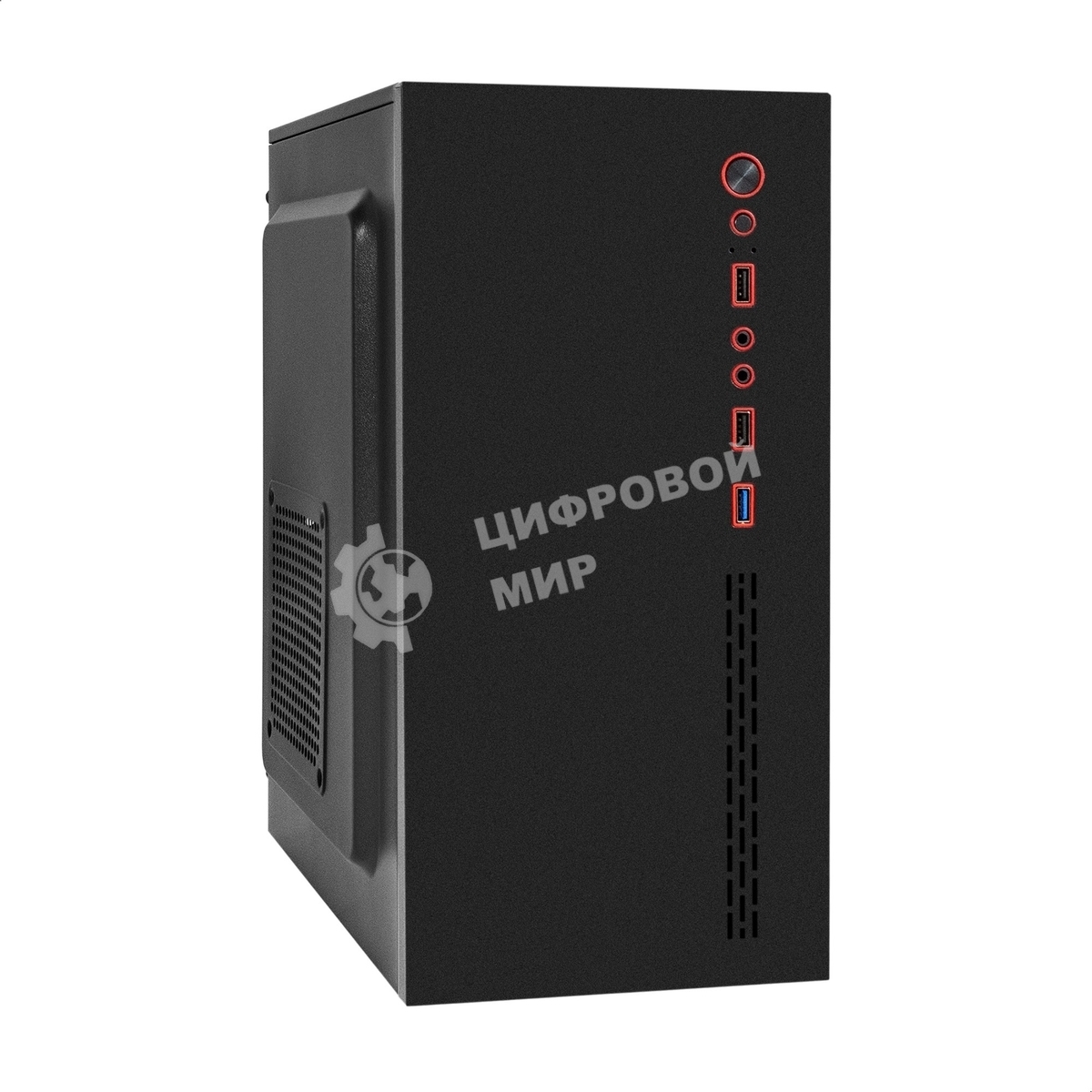 Компьютерный корпус Minitower ExeGate BAA-403U2-UNS400 (mATX, БП UNS400 с вент. 12см, 1*USB/2*USB 3.0, HD Audio, черный)