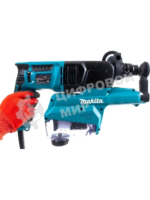 Перфоратор Makita HR2652 SDS+,800Вт,3реж,2.9Дж,0-4600у\м,3.0кг,чем,комплект д\сбора пыли с фильтро