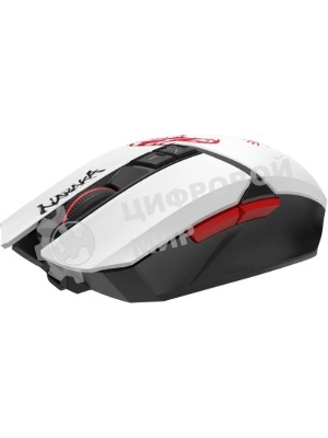 Мышь беспроводная A4Tech Bloody R36 Ultra черный/белый/красный, 12000dpi, USB, радиоканал, кнопки - 7