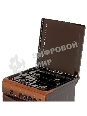 Плита газовая Gefest ПГ 1200 С6 К43 коричневый, конфорок 4 шт, духовка 63 л, 60 см x 85 см x 60 см