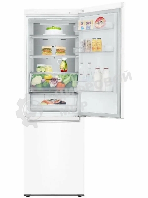 Холодильник LG GC-B459SQSM белый двухкамерный 234/107л морозилка снизу, No Frost