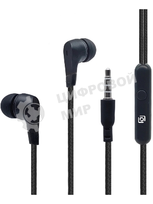 Проводные наушники Oklick HS-S-250 черный, внутриканальные, Jack 3.5 мм