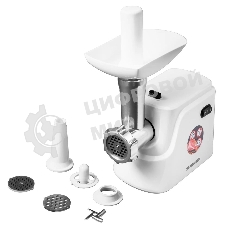 Мясорубка электрическая Starwind SMG3120 белый, 1500 Вт, 2.0 кг/мин, реверс, защита от перегрузки, насадки - 5