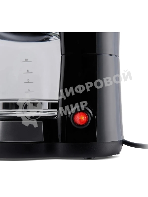 Кофеварка капельная Domfy metal DSM-CM301 1000Вт черный/серебристый