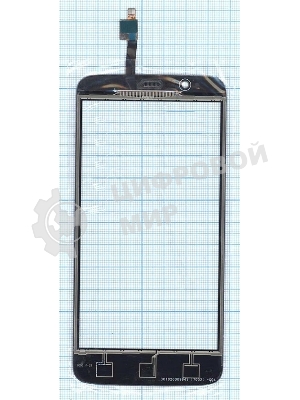 Сенсорное стекло (тачскрин) для ZTE Blade A310, серое