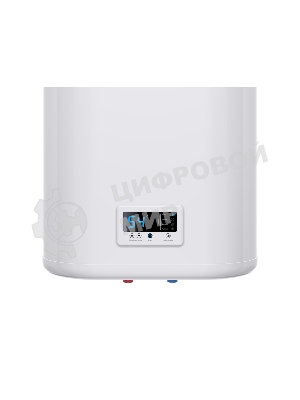 Водонагреватель Thermex Flat Plus IF 50V (PRO) накопительный электрический 50 л потребляемая мощность 2 кВт (220 В) электронное управление магниевый анод (2 шт.) вертикальный монтаж на стену с нижней подводкой (½') максимальная температура нагрева воды до 75 °С Размеры (ШxВxГ) 452x865x239 мм системы защиты: УЗО, от перегрева, замерзания, предохранительный клапан функции: дисплей, индикатор включения, индикатор нагрева, термометр, самодиагностика, ограничение температуры нагрева, ускоренный нагрев