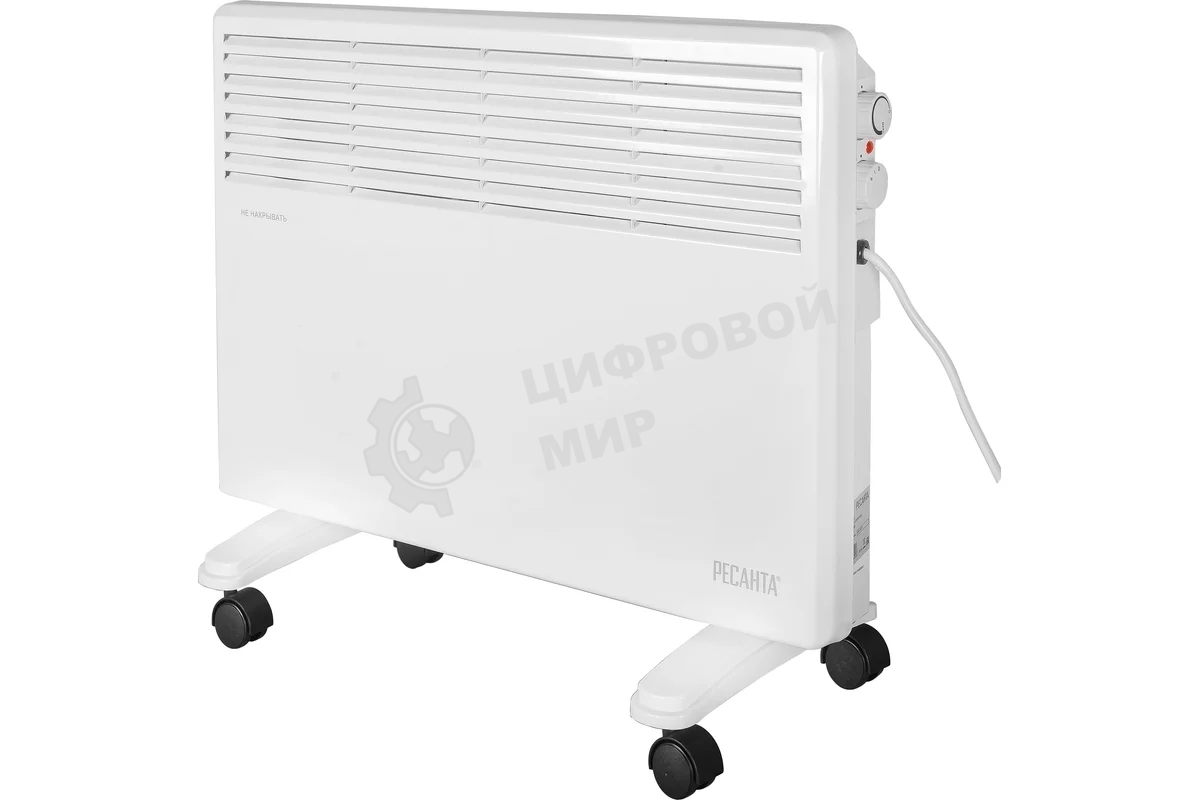 Конвектор электрический Ресанта ОК-1600 белый, 1600 Вт, 20 м2, термостат