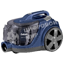 Пылесос BBK BV1901 синий/серый, 400/2200 Вт, уборка сухая, пылесборник контейнер 3 л
