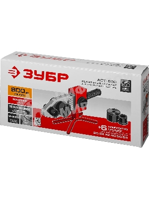 Аппарат для сварки пластиковых труб ЗУБР АСТ-800 мастер 800Вт 50-300С насадки 20 25 32 40 50 63мм
