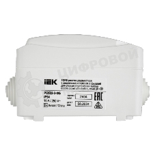 Розетка 2-я IEK ERS22-K01-16-54-DC ОП Форс РСб22-3-ФБ 16А IP54 с заземл. защ. шторки белый