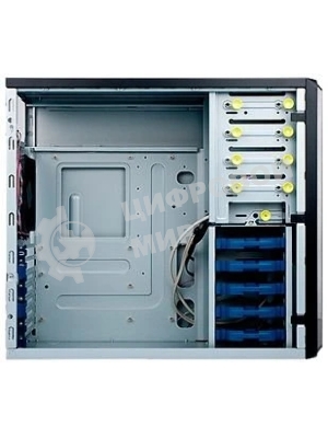 Компьютерный корпус Midi Tower InWin PE689 Black 600W IP-S600BQ3-3 USB3.0*2+A(HD)+front fan 120mm*1+rear fan 120mm*1+ 2*2SATA+1*1SATA+Intrusion Switch/ holes for SL20” RACKMOUNT