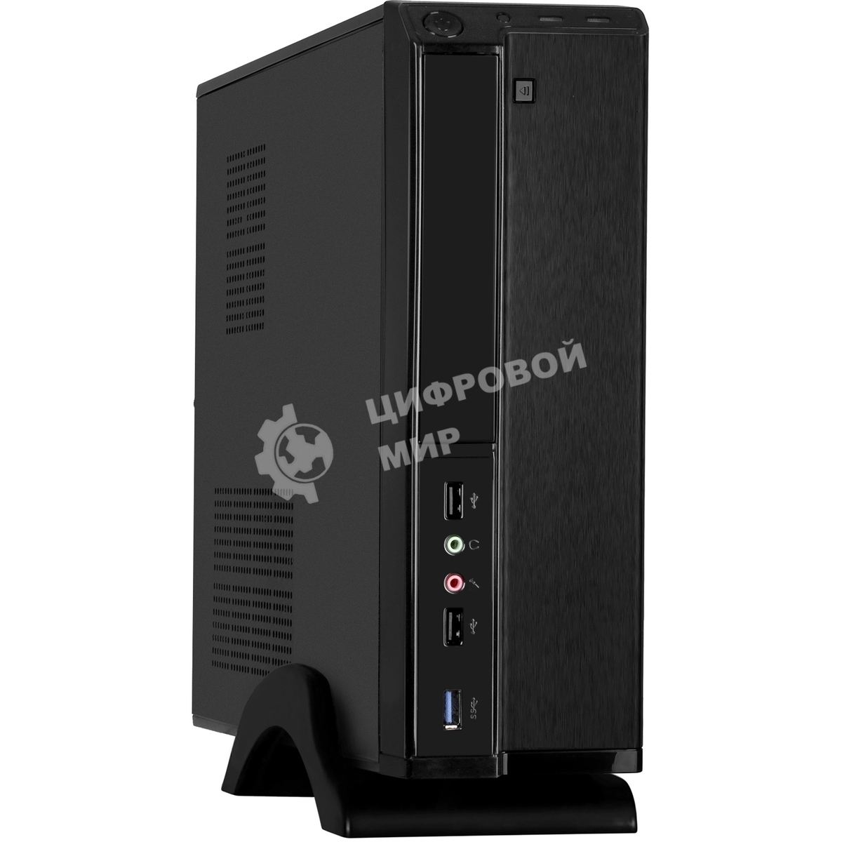 Компьютерный корпус Desktop ExeGate MI-207U (mini-ITX/mATX, без БП, 2хUSB+1хUSB 3.0, аудио, черный)