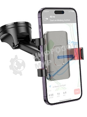 Автомобильный держатель HOCO (6942007605656) H22 красно-черный