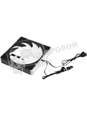 Вентилятор для корпуса Accord ACC-YF14 ARGb 140х140x25 черный 4-pin (ACC-YF14 ARGb BLACK) brown box