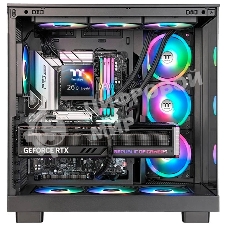 Система жидкостного охлаждения Thermaltake MAGFloe 420 Ultra ARGB Soc-AM5/AM4/1200/1700/1851 черный 4-pin 34.5dB Al+Cu LCD Ret (CL-W451-PL14SW-A)