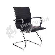 Кресло Бюрократ CH-883-LOW-V/BLACK черный, экокожа, 120 кг, механизм качания, низкая спинка