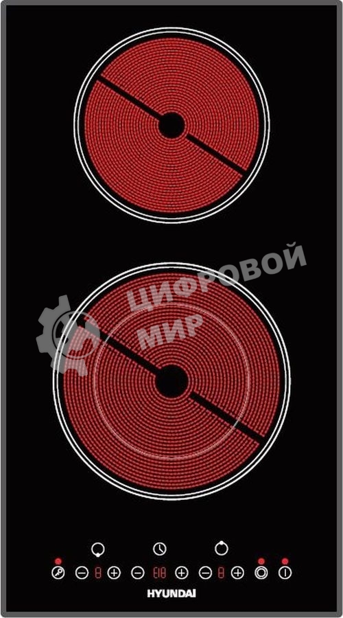 Варочная поверхность Hyundai HHE 3285 BG черный