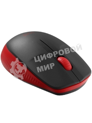 Мышь беспроводная Logitech M190 черный/красный, 1000 dpi, радиоканал, USB, кнопки - 3