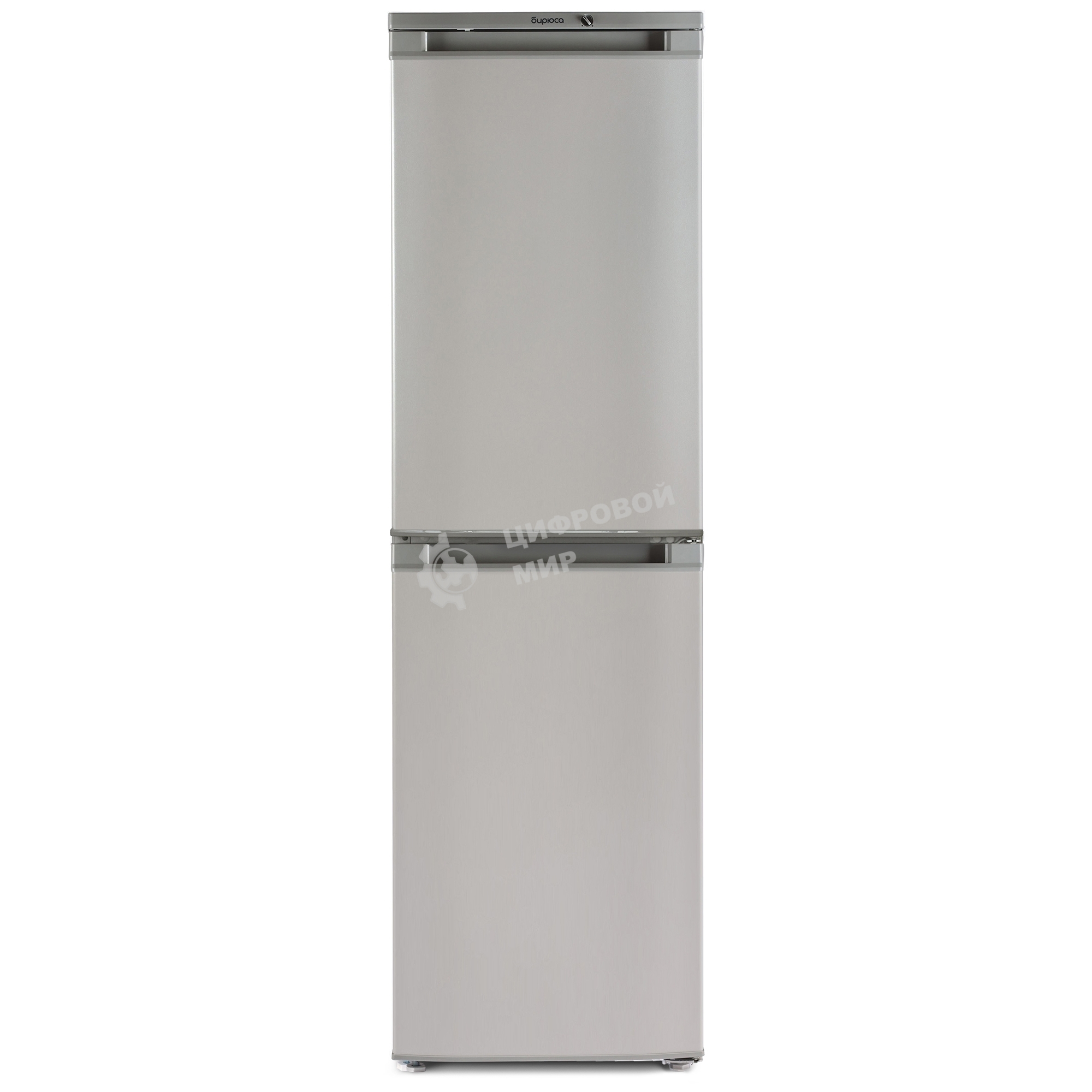 Холодильник Бирюса M420 металлик двухкамерный 125/80л морозилка снизу