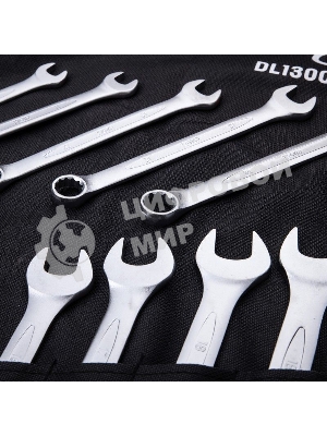 Набор комбинированных гаечных ключей 14 шт Deli DL130014B Спецификация: 10 мм, 11 мм, 12 мм, 13 мм, 14 мм, 16 мм, 17 мм, 18 мм, 19 мм, 21 мм, 24 мм, 27 мм, 30 мм, 32 мм. Матовая хромированная поверхность. Тканевая упаковка.