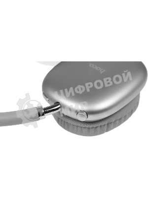 Беспроводные/проводные наушники Hoco W35 Air Triumph серебристый, полноразмерные, Bluetooth + проводной, до 45 ч