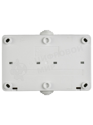 Розетка 2-я IEK ERS22-K01-16-54-DC ОП Форс РСб22-3-ФБ 16А IP54 с заземл. защ. шторки белый