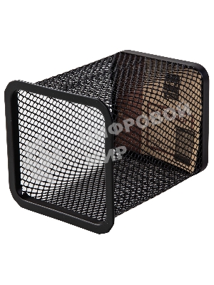 Подставка Deli E9174 для письменных принадлежностей, черный, металл, сетка