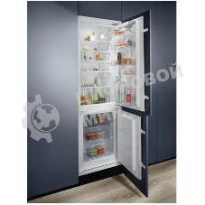 Встраиваемый холодильник Electrolux ENT6NE18S белый, 2-хкамерн., 195/62 л., морозилка снизу, No Frost