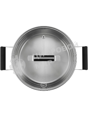 Кастрюля Rondell Bayoneta RDS-1808 5.1 л. d=24 см (с крышкой) стальной