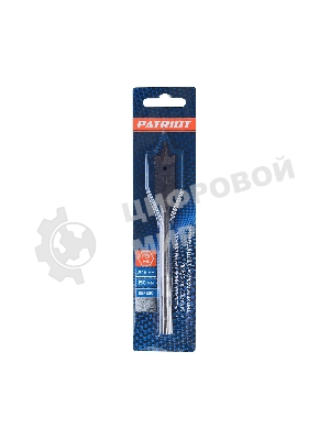 Сверло PATRIOT по дереву перовое 16 мм х 150 мм, 1 шт в блистере