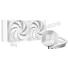 Система водяного охлаждения Deepcool LE240 V2 Pure Soc-AM5/AM4/1200/1700/1851 белый 4-pin 28.2-31.6dB Al 220W 1266gr Ret (R-LE240PURE-WHLNMD-G-1)