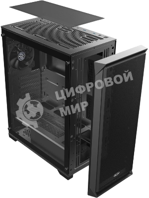 Корпус без блока питания Raijintek ARCADIA 41, Midi-Tower, TG, 1x120мм, 2xUSB-A 3.0 + 1xUSB-C, ATX, mATX, mITX Black