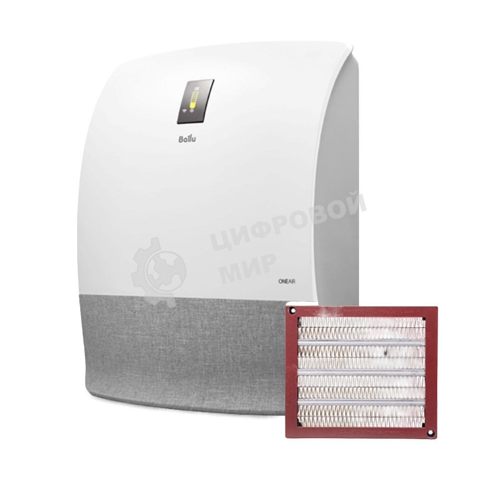 Очиститель воздуха Ballu ONEAIR ASP-200SW белый, 75 м², HEPA-фильтр, угольный фильтр