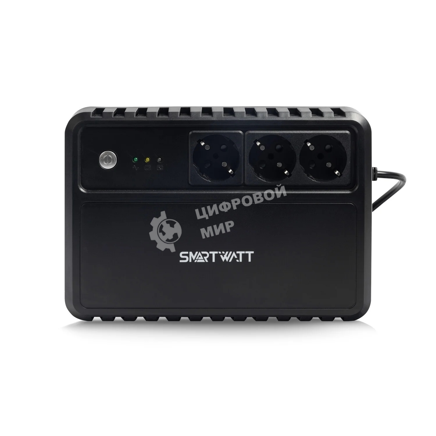 Источник бесперебойного питания SMARTWATT UPS SAFE 600 Line-interactive 600VA/360W Brick (Euro x3, LED, 255x175x93(мм), 4,2 кг, гарантия 24мес. (ИБП