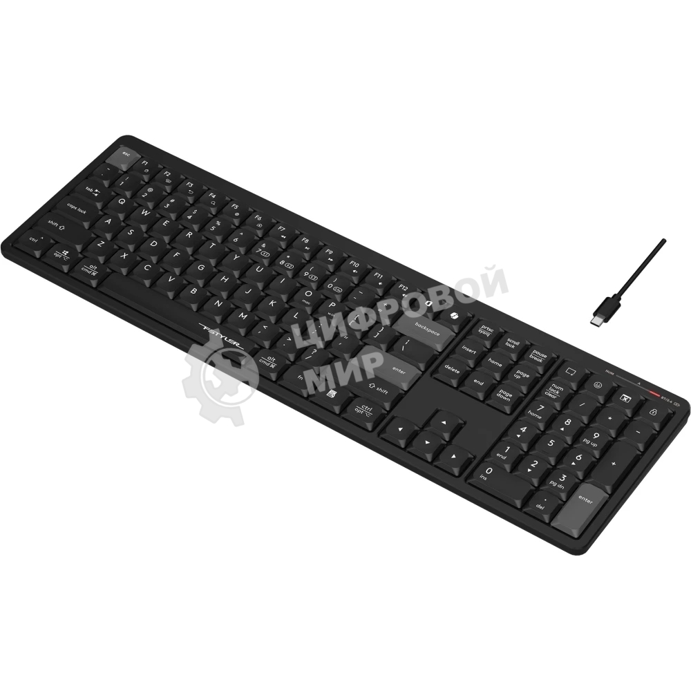 Клавиатура беспроводная A4Tech Fstyler FBX55C черный USB BT/Radio slim Multimedia (FBX55C)