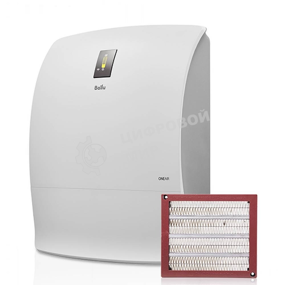 Очиститель воздуха Ballu ONEAIR ASP-200SPW белый, 75 м², HEPA-фильтр, угольный фильтр