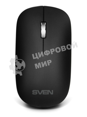 Комплект беспроводной SVEN ножничная клавиатура + мышь KB-C2550W черный (109 кл.,12Fn, 1000DPI, 2+1 кл.)