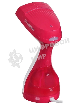 Отпариватель Hyundai H-HS02123 белый/вишневый, 1650 Вт, 28 г/мин, 300 мл