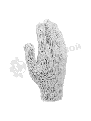 Перчатки трикотажные Сибртех х/б, 200 пар, ПВХ точка, 6 нитей, 10 класс