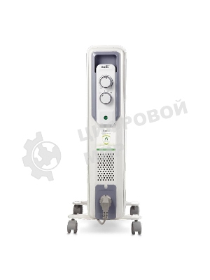 Обогреватель масляный Ballu CUBE BOH/CB-05W (5 секций), белый, 1000 Вт, 15 м2, механический термостат