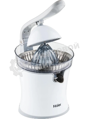 Соковыжималка Haier HJ-700 белый, цитрусовая, 100 Вт, 700 мл, механическое