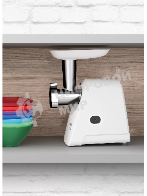 Мясорубка электрическая Bosch MFW2520W белый, 1500 Вт, 1.7 кг/мин, насадки - 4