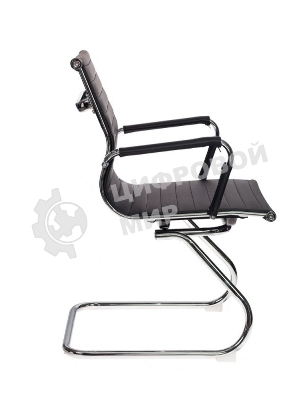 Кресло Бюрократ CH-883-LOW-V/BLACK черный, экокожа, 120 кг, механизм качания, низкая спинка