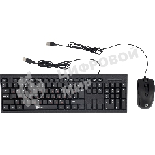 Комплект клавиатура+мышь Oklick 630M проводной, USB, 1600 DPI, чёрный